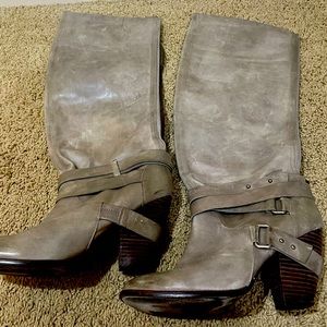 Fergie grey tall boots